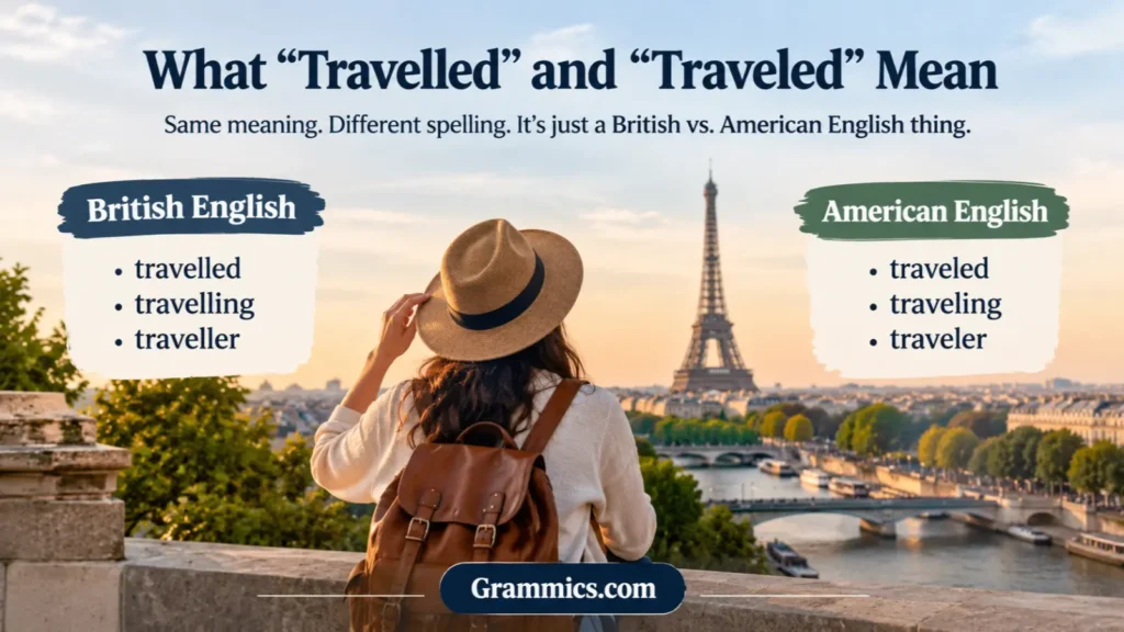 Travelled vs Traveled British and American spelling