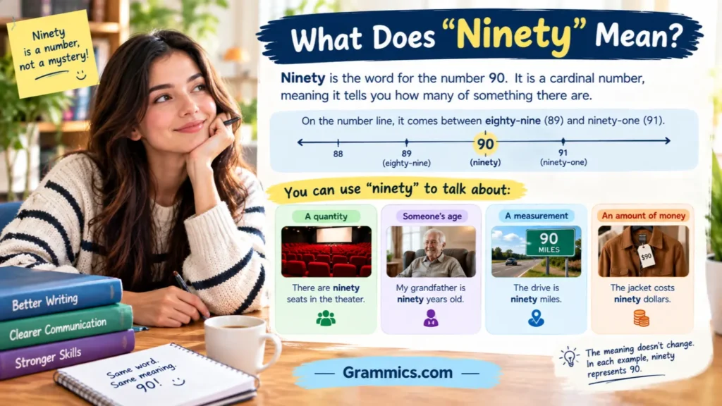 What ninety means with everyday examples of the number 90