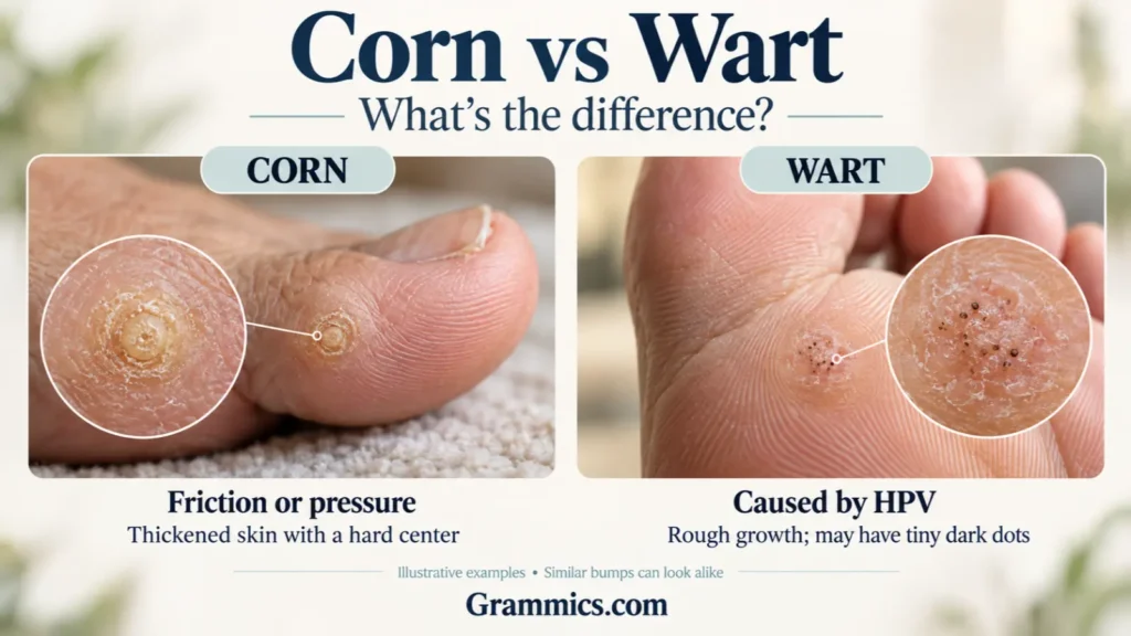Is It a Corn or a Wart Key Differences, Signs & Treatment