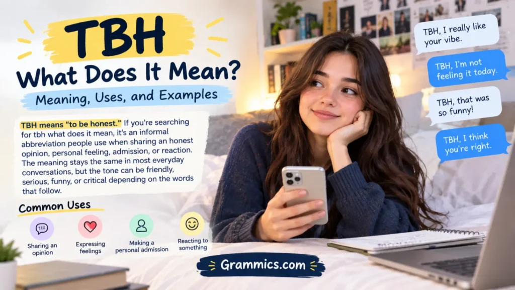 TBH What Does It Mean Meaning in Text + Examples